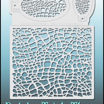 Bad Ass Triple Threat Stencil 7012